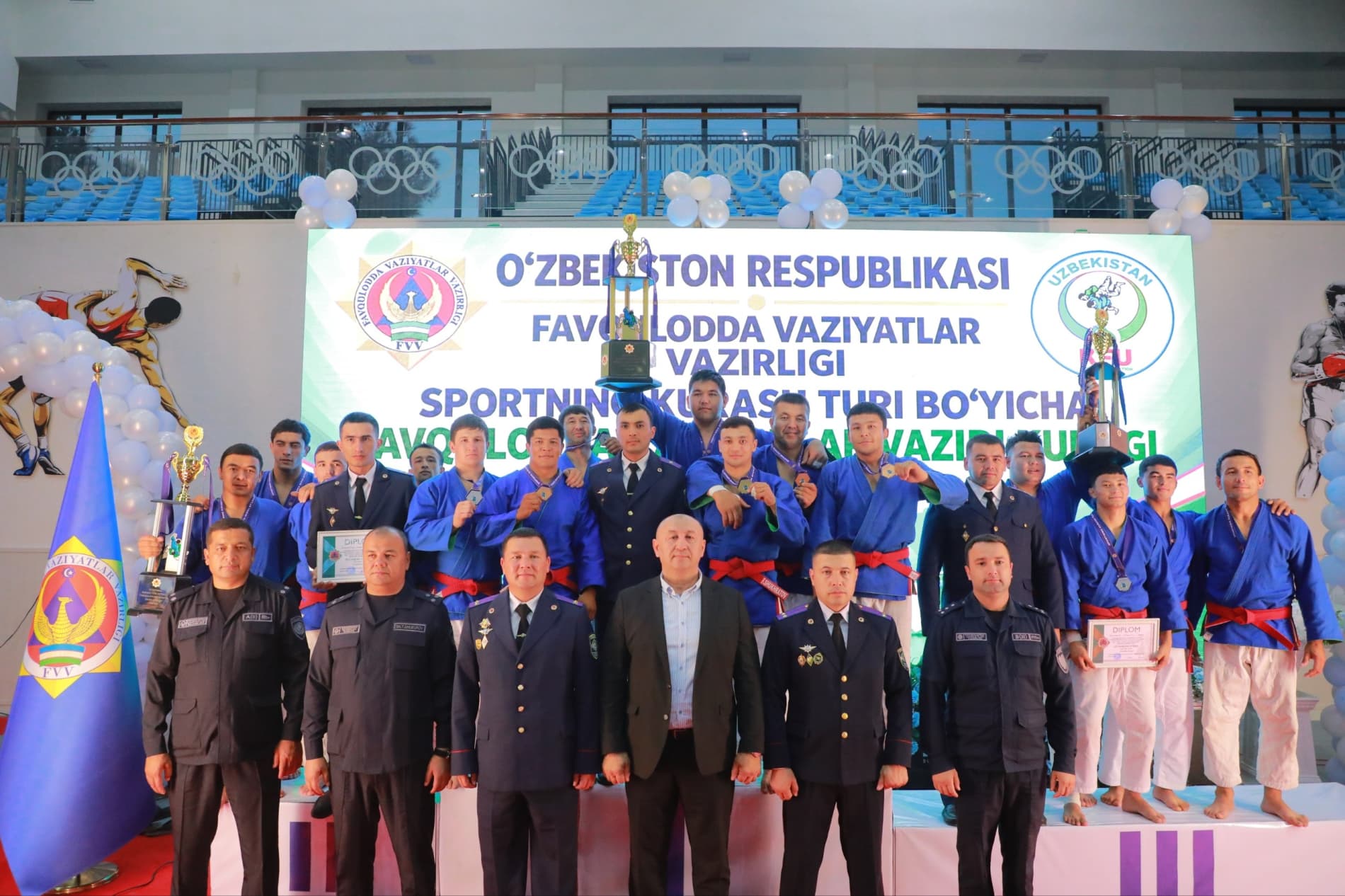 SURXONDARYODA “FAVQULODDA VAZIYATLAR VAZIRI KUBOGI” UCHUN KURASH MUSOBAQASI O‘TKAZILDI