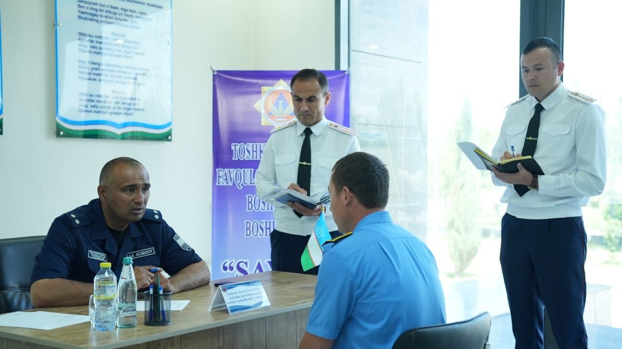 Toshkent viloyati Favqulodda vaziyatlar bosh boshqarmasida sayyor qabul o‘tkazildi