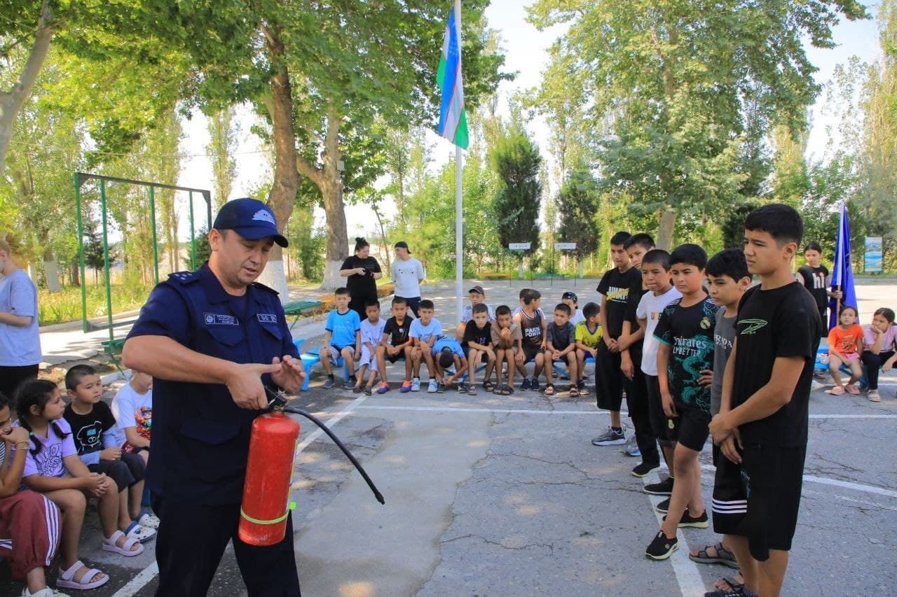 "DOLZARB 60 KUN" DOIRASIDA "KIMYOGAR" BOLALAR SOG‘LOMLASHTIRISH OROMGOHIDA YONG‘IN XAVFSIZLIGIGA BAG‘ISHLANGAN PROFILAKTIK TADBIR O‘TKAZILDI