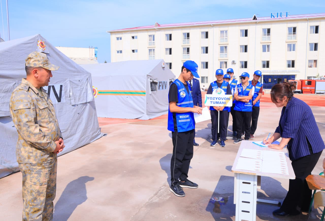 “Volontyor-qutqaruvchi” musobaqasining viloyat bosqichi o‘tkazildi