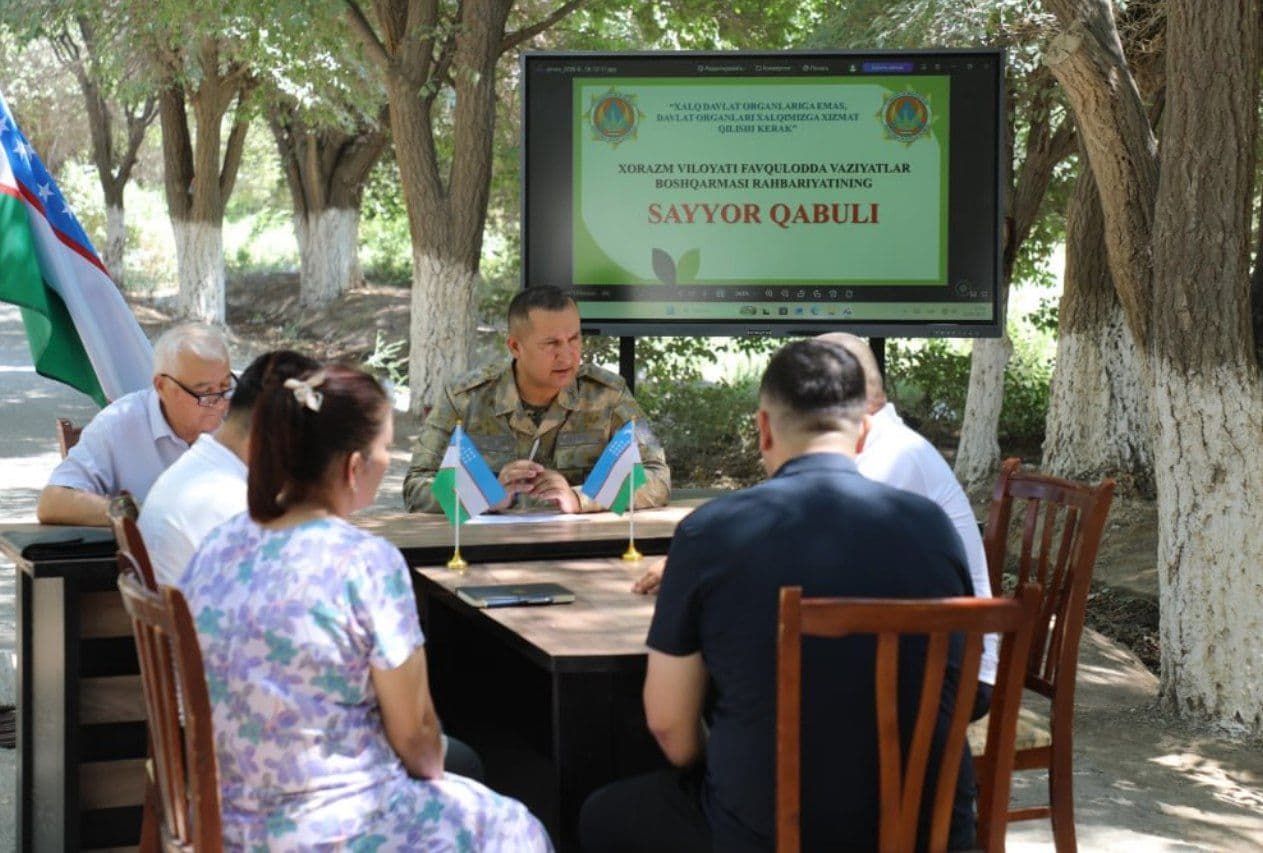 GURLAN TUMANIDA SAYYOR QABUL O‘TKAZILDI