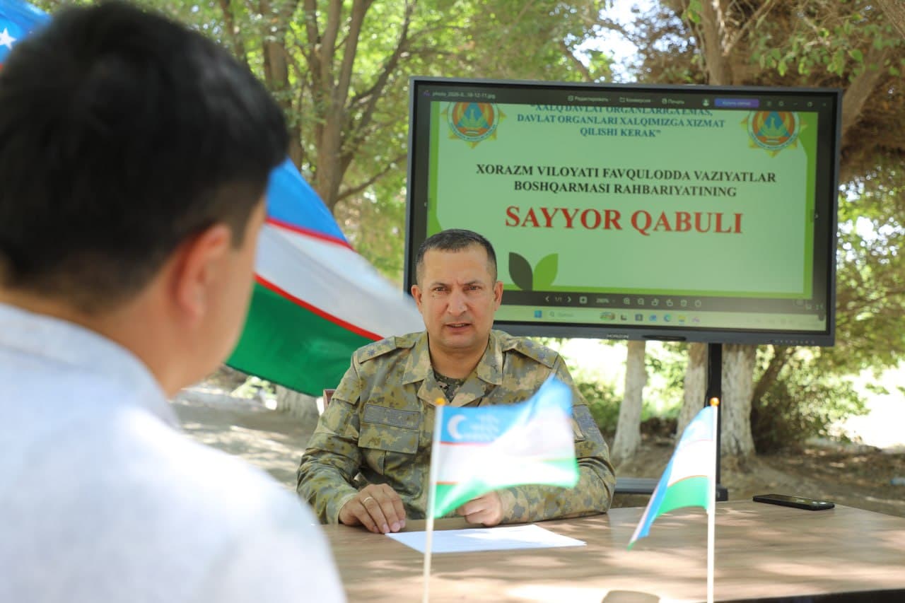 GURLAN TUMANIDA SAYYOR QABUL O‘TKAZILDI