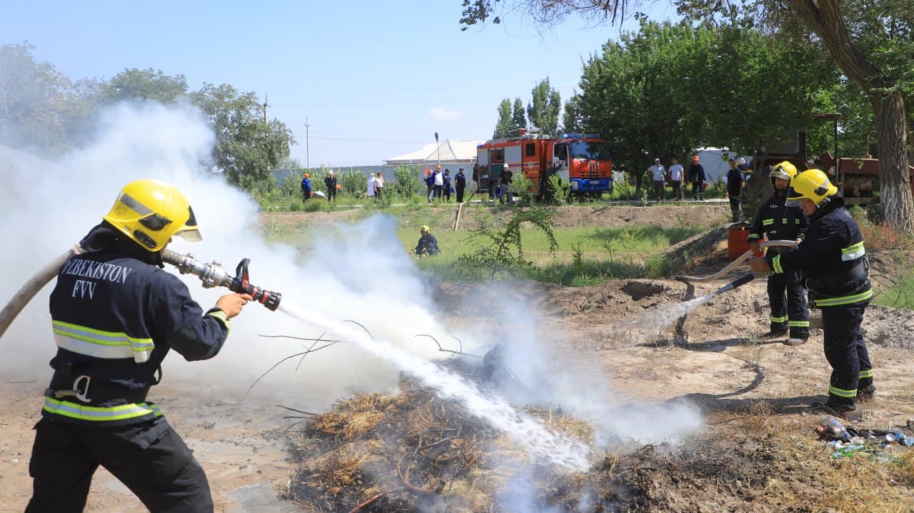 Hazorasp tumanida Qo‘mondonlik-shtab o‘quv mashqlari o‘tkazildi