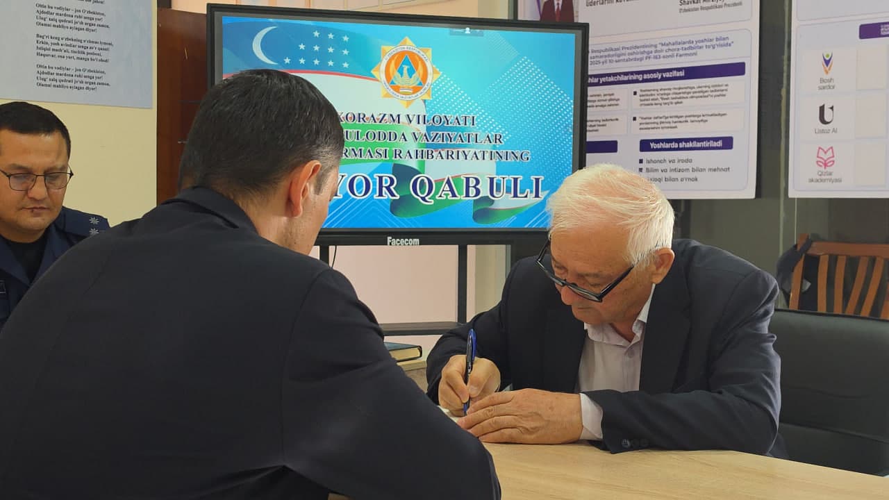 Shovot tumanida ommaviy sayyor qabul o‘tkazildi