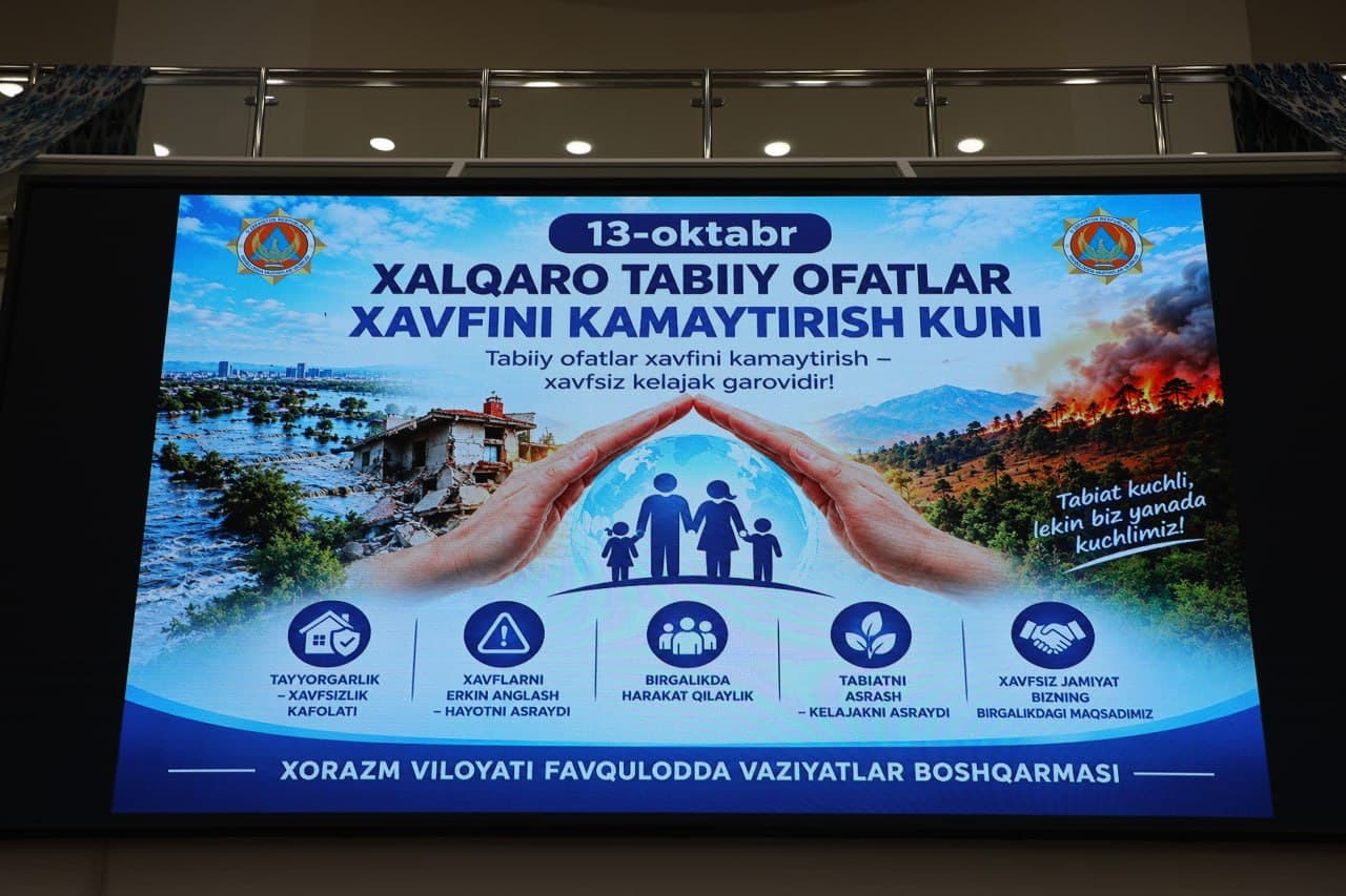 13-OKTABR — XALQARO TABIIY OFATLAR XAVFINI KAMAYTIRISH KUNI