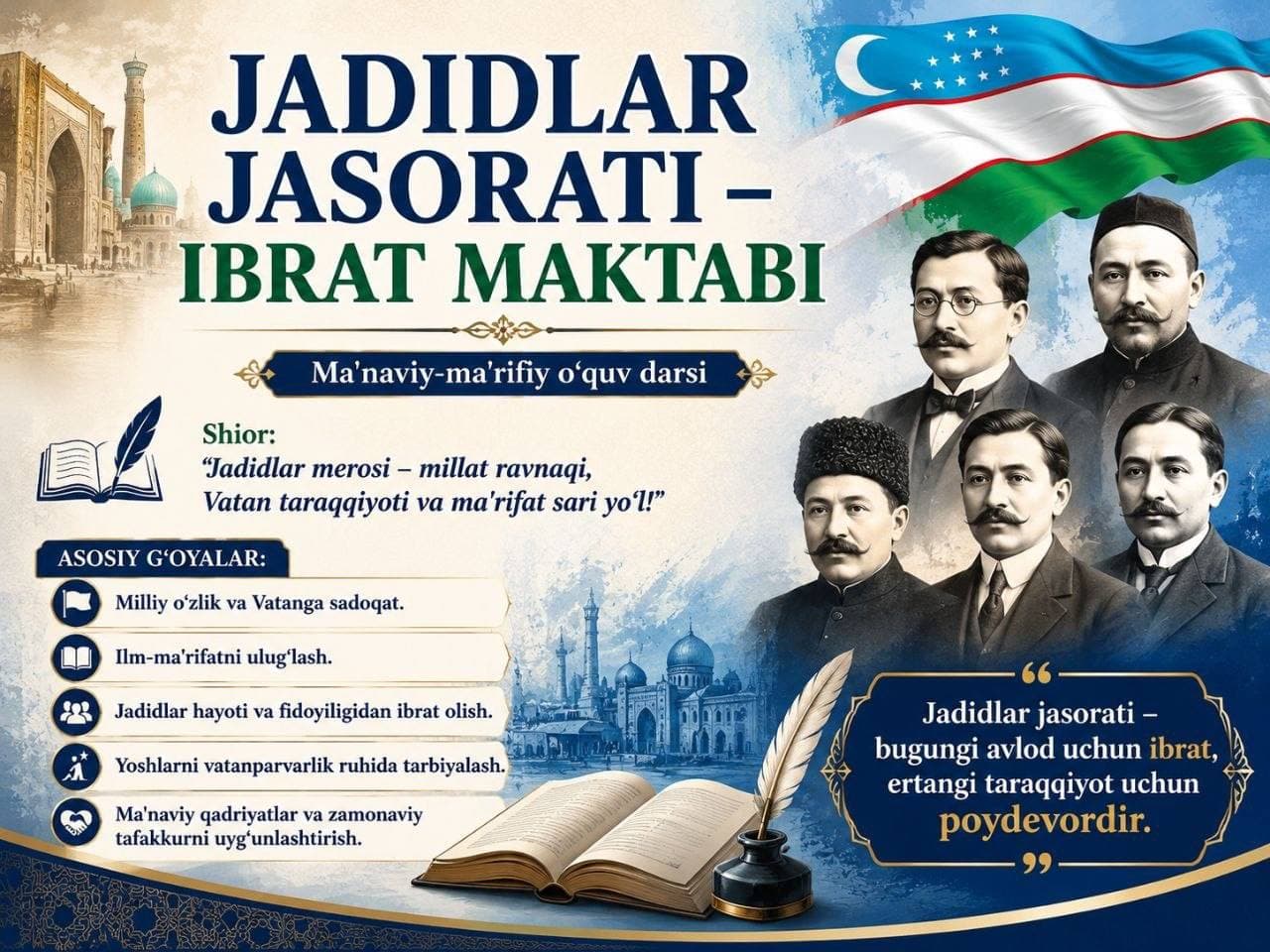 Jadidlar jasorati – ibrat maktabi