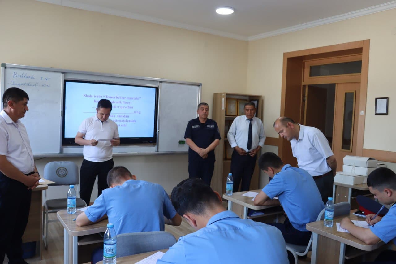 Harbiy-akademik litseyida Yakuniy davlat attestatsiyalari
