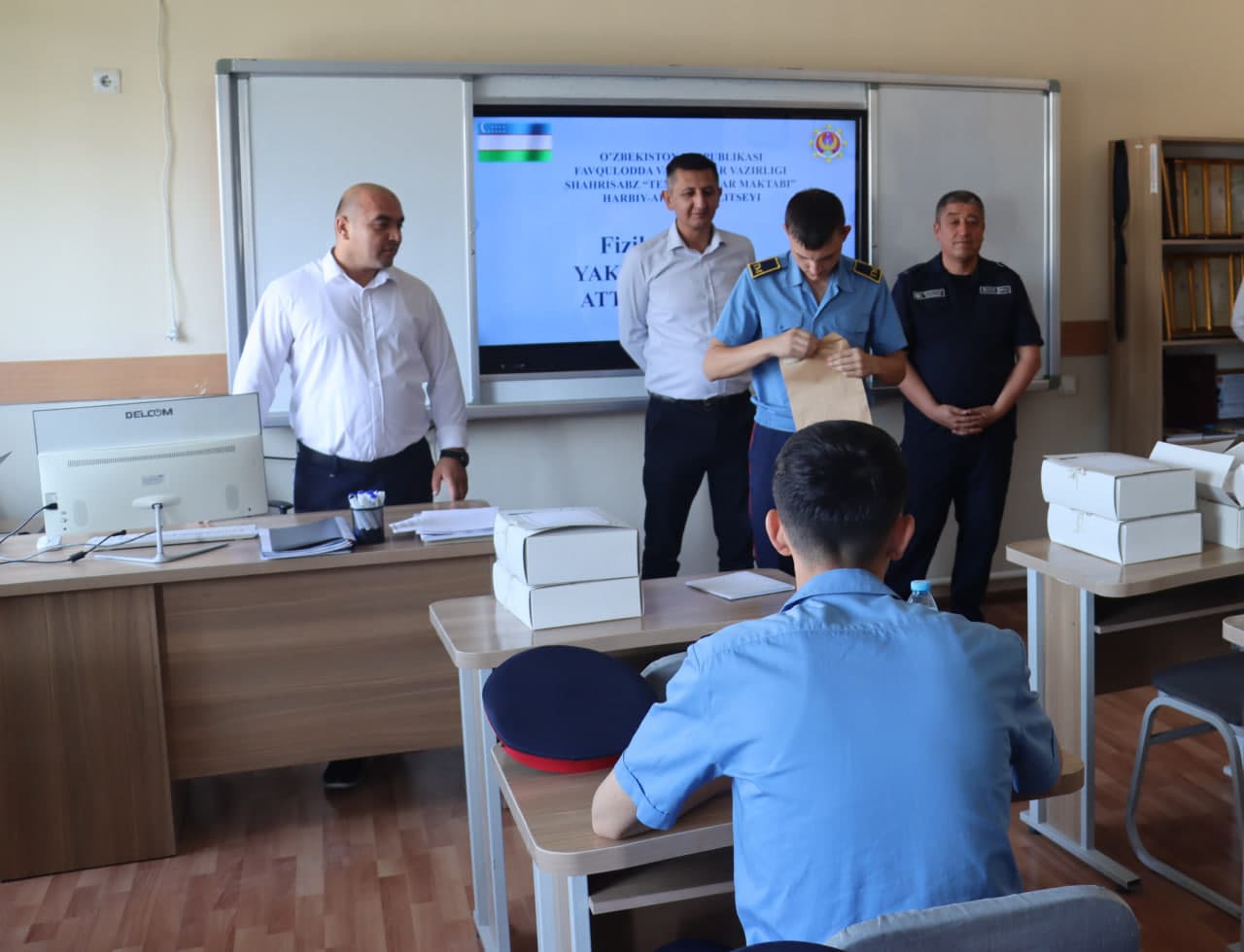 Shahrisabz “Temurbeklar maktabi” harbiy-akademik litseyida Yakuniy davlat attestatsiyasi sinovlari davom etmoqda