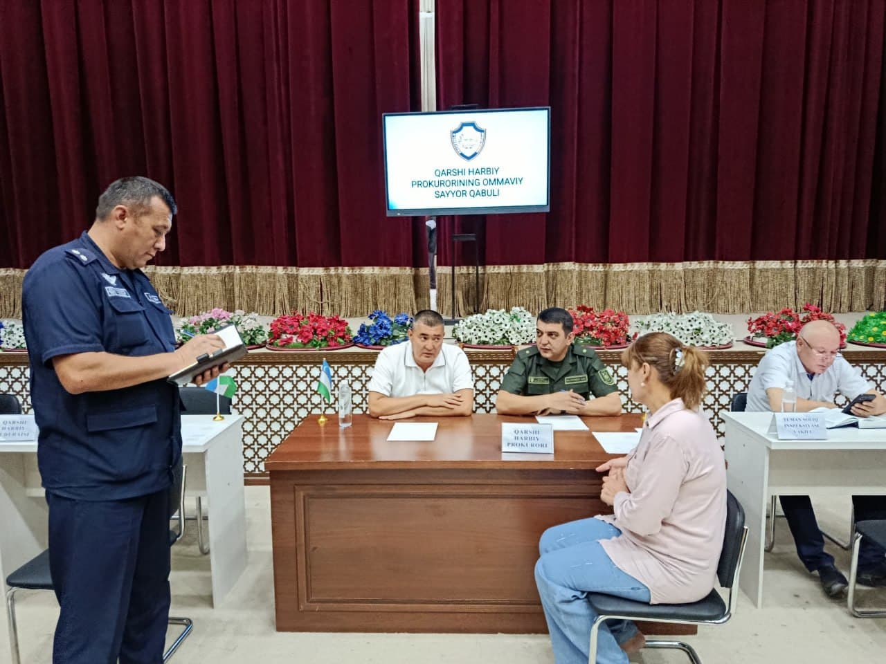 Shahrisabz Madaniyat markazida Qarshi harbiy prokuraturasi tomonidan fuqarolar, pensionerlar, harbiy xizmatchilar va ularning oila a’zolari bilan ommaviy sayyor qabul o‘tkazildi.