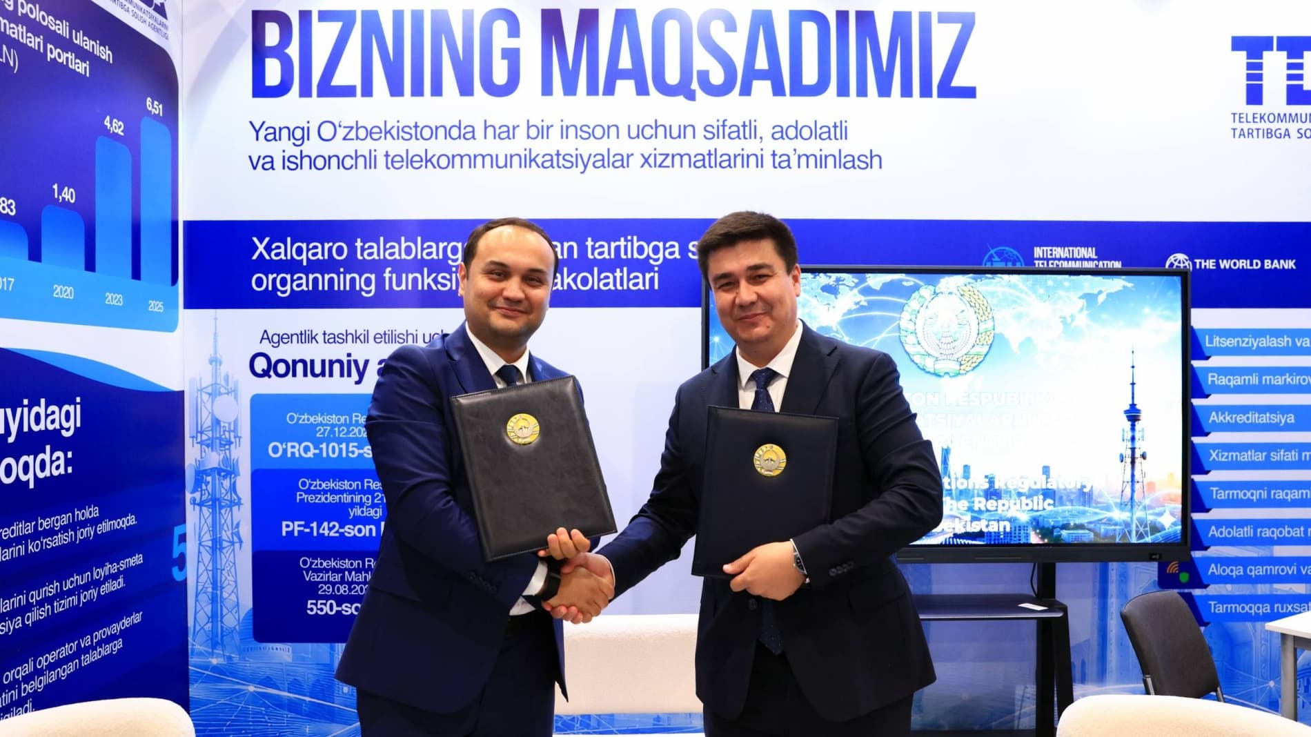 The Agency for Regulation of Telecommunications and TUIT sign a Memorandum of Cooperation