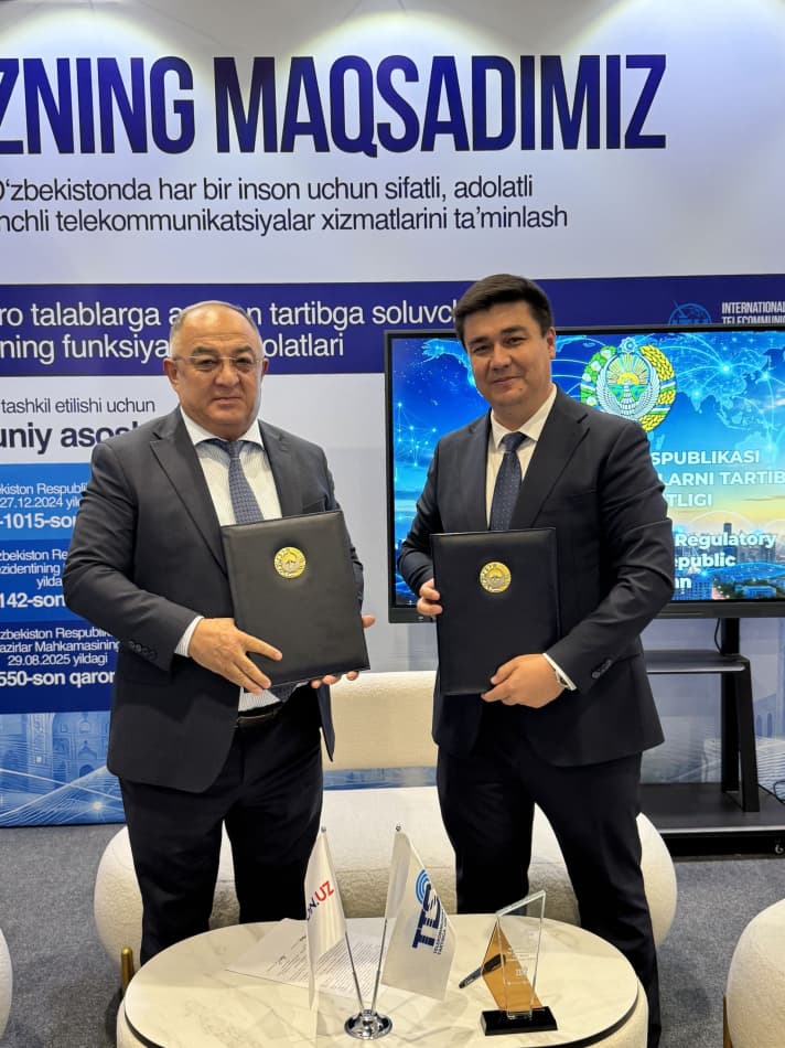 The Agency for Regulation of Telecommunications and “UNICON.UZ – Center for Scientific and Technical and Marketing Research” LLC signed a Memorandum of Cooperation.