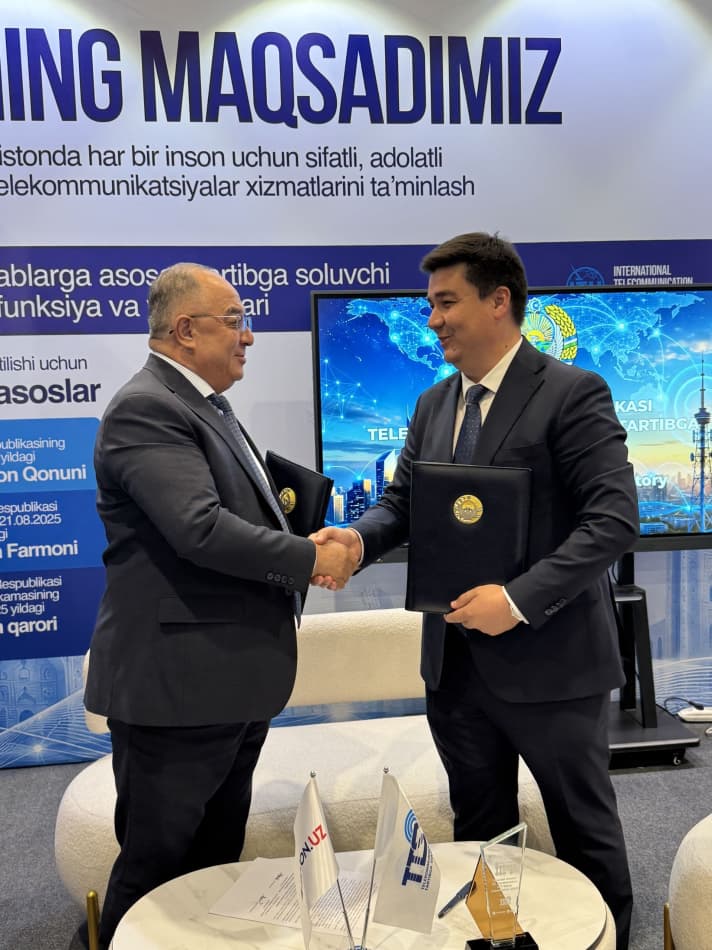 The Agency for Regulation of Telecommunications and “UNICON.UZ – Center for Scientific and Technical and Marketing Research” LLC signed a Memorandum of Cooperation.