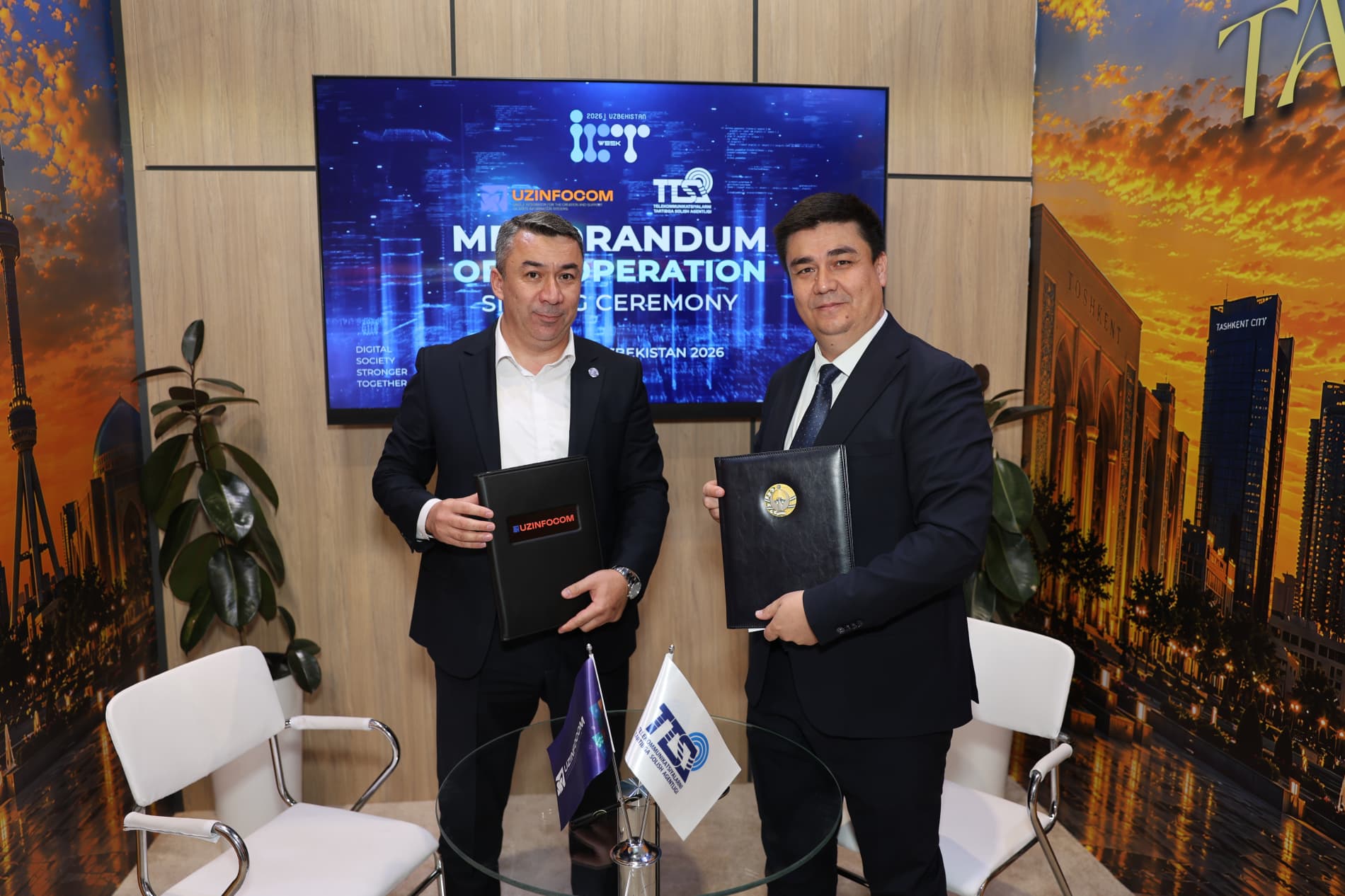 The Agency for Regulation of Telecommunications and UZINFOCOM signed a Memorandum of Cooperation.