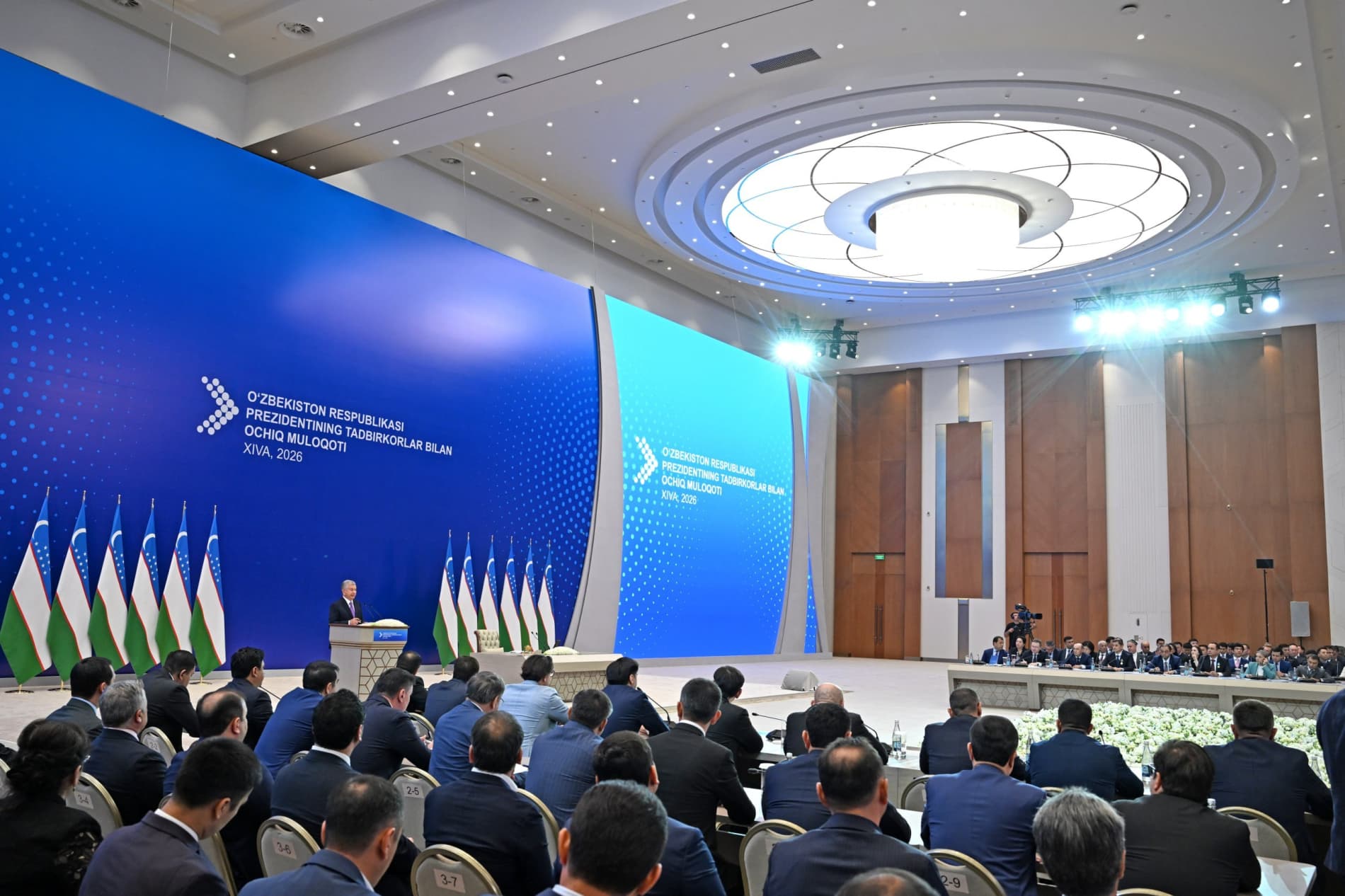 Prezident Shavkat Mirziyoyevning tadbirkorlar bilan VI ochiq muloqoti boshlanadi.