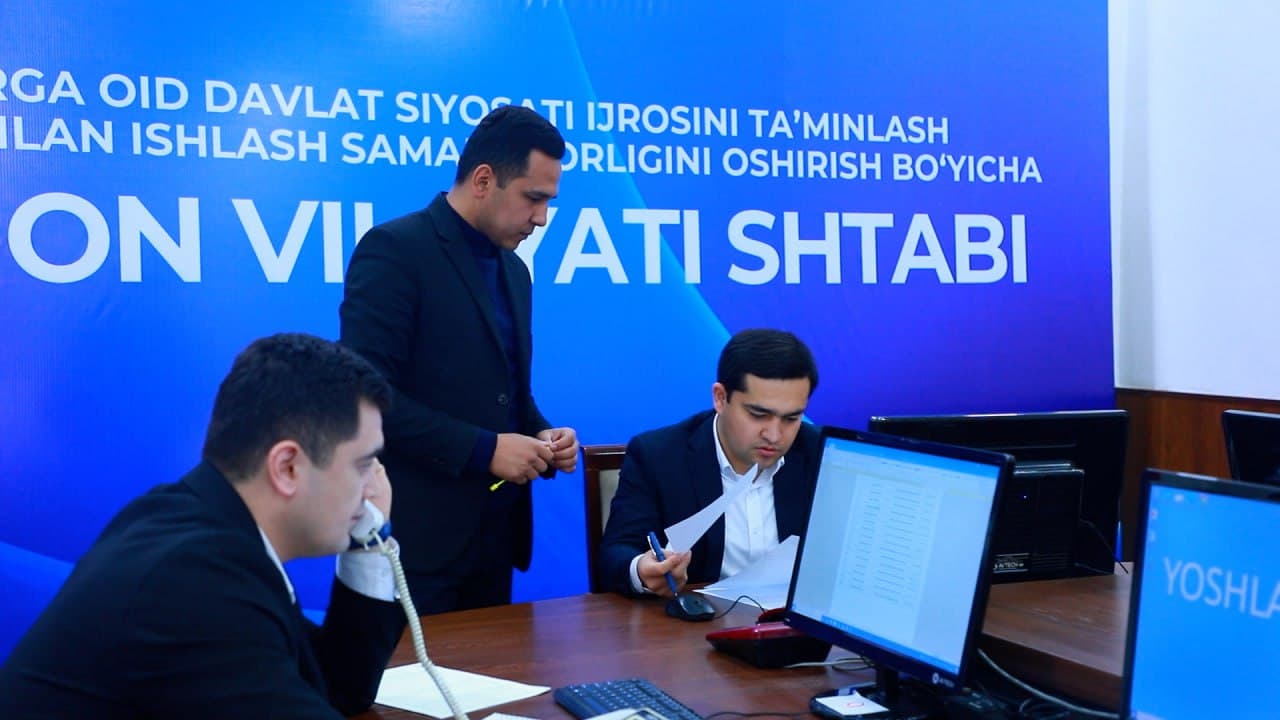 Andijonda yoshlar shtabi faoliyatini boshladi