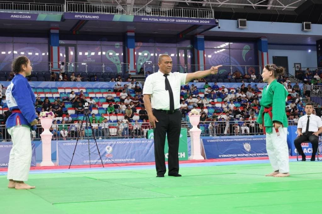 Andijon shahridagi Universal sport majmuasida kurash bo‘yicha U-13 yosh toifasidagi kichik o‘smirlar (o‘g‘il va qiz bolalar) o‘rtasida O‘zbekiston chempionati yakuniga yetdi
