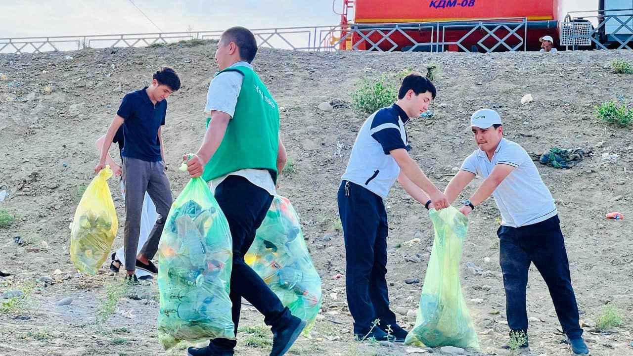 Bobur shahrida plogging aksiyasi tashkil etildi