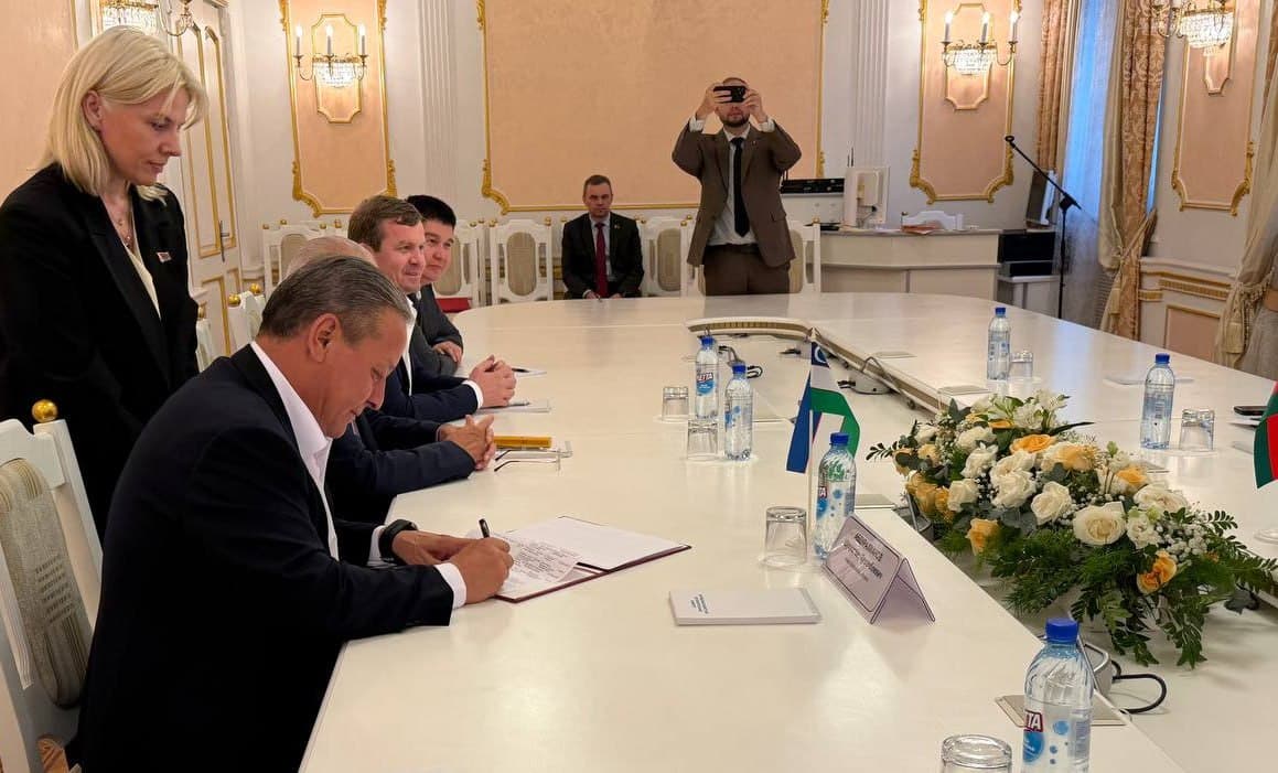 Andijon va Vitebsk 141 million dollarlik yo‘l xaritasini imzoladi