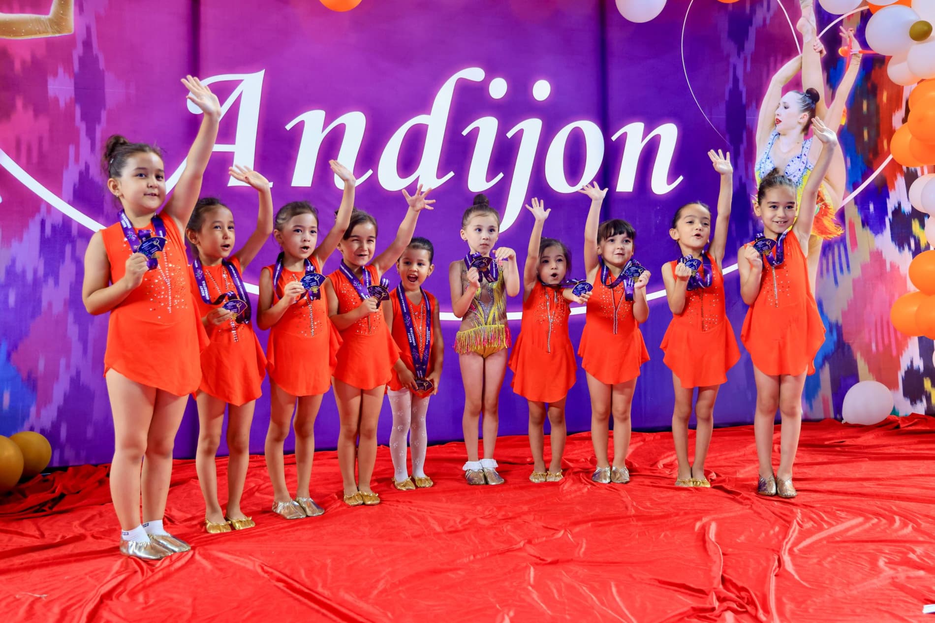 Andijonlik gimnastikachi qizlar O‘zbekiston ochiq chempionatida chempion bo‘ldi