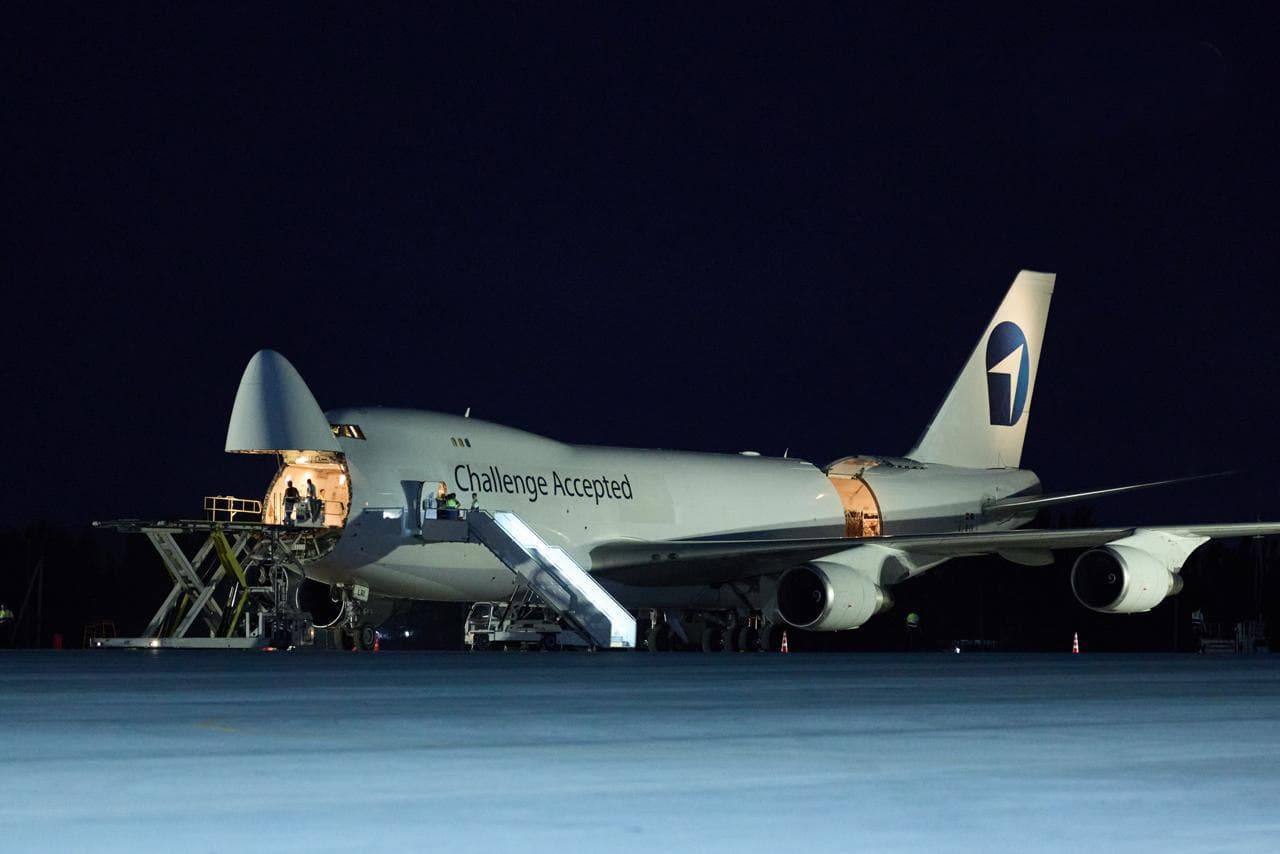 Andijon xalqaro aeroporti tarixida ilk bor Boeing 747-400F yuk samolyoti qabul qilindi