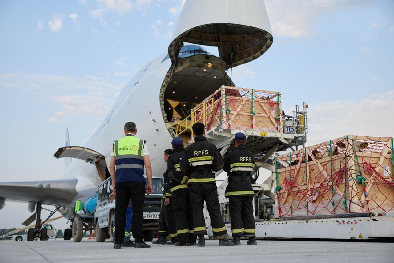 Andijon xalqaro aeroporti tarixida ilk bor Boeing 747-400F yuk samolyoti qabul qilindi