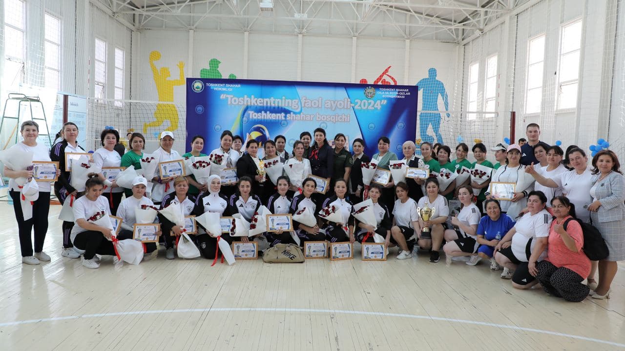 Mahalla xotin-qizlar faollari o‘rtasida “Toshkentning faol ayoli – 2024” sport musobaqalarining Toshkent shahar bosqichi 🏆o‘tkazildi.