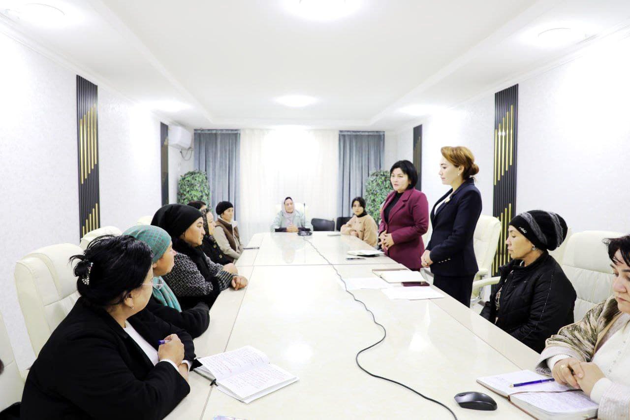 Mahallalarda yangi imkoniyatlar: xotin-qizlar tadbirkorligiga doir uchrashuv