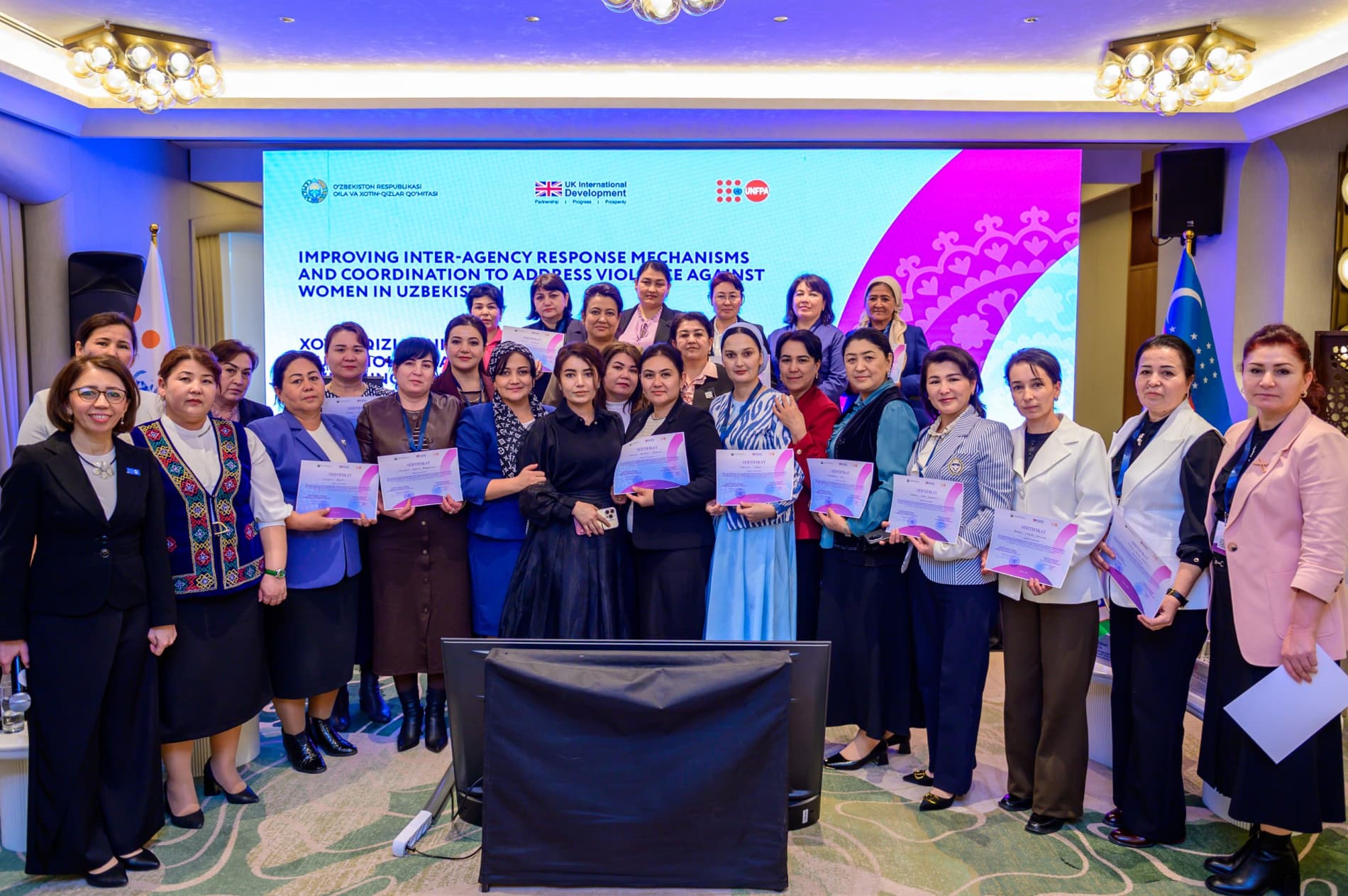 Xotin-qizlarning ijtimoiy muammolari bo‘yicha idoralararo hamkorlikni kuchaytirishga qaratilgan uch kunlik tadbir yakunlandi