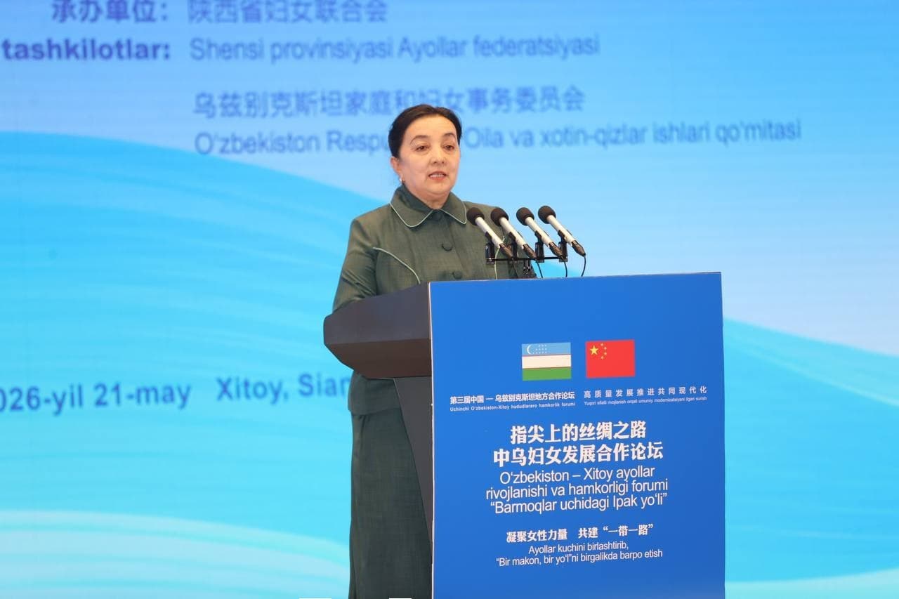 "Kaftimizda buyuk ipak yo'li": Sian shahrida O'zbekiston xotin-qizlar forumi bo'lib o'tdi