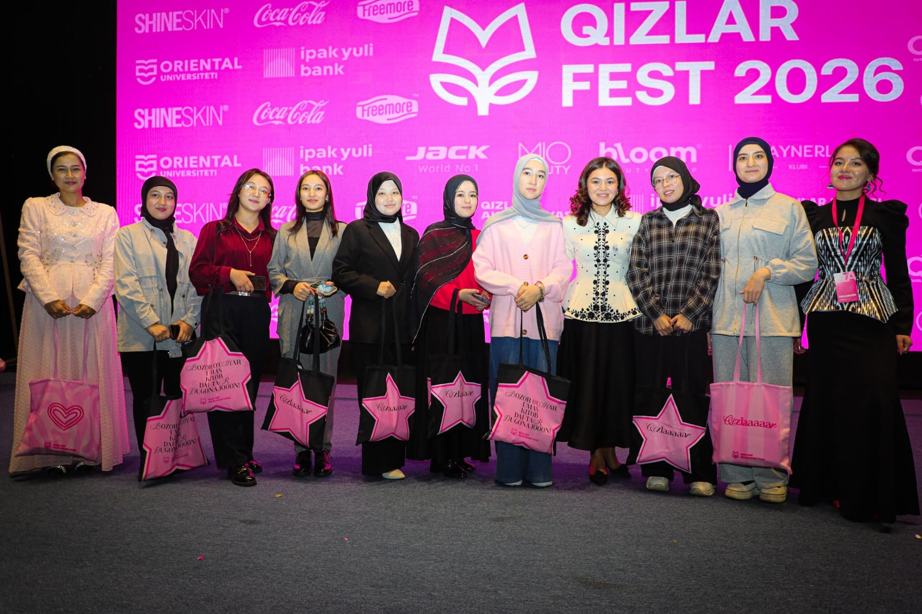 Minglab qizlarni bir maydonda jamlagan “QizlarFest 2026” festivali