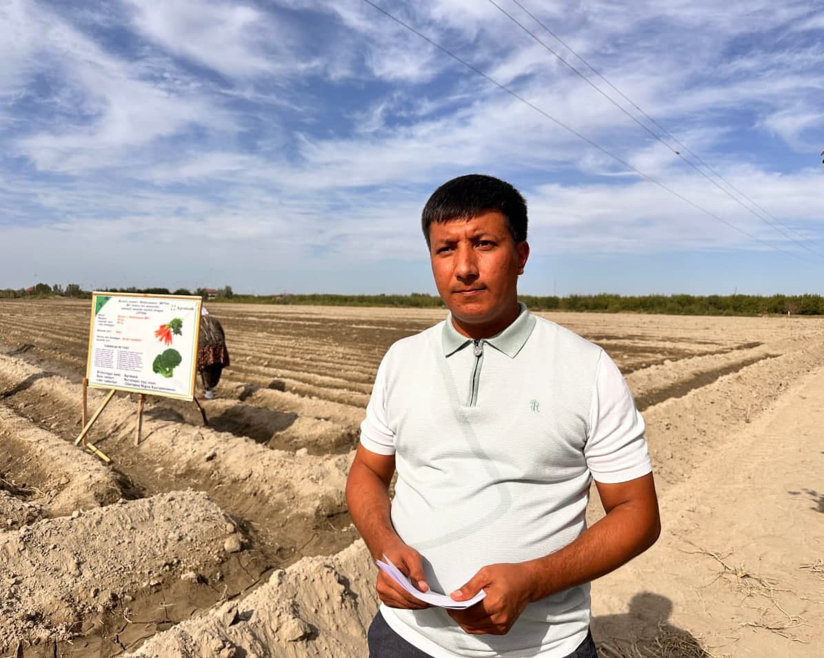 Бухарский район: по принципу "один контур – один продукт" в "Работипойоне" выращивают капусту брокколи