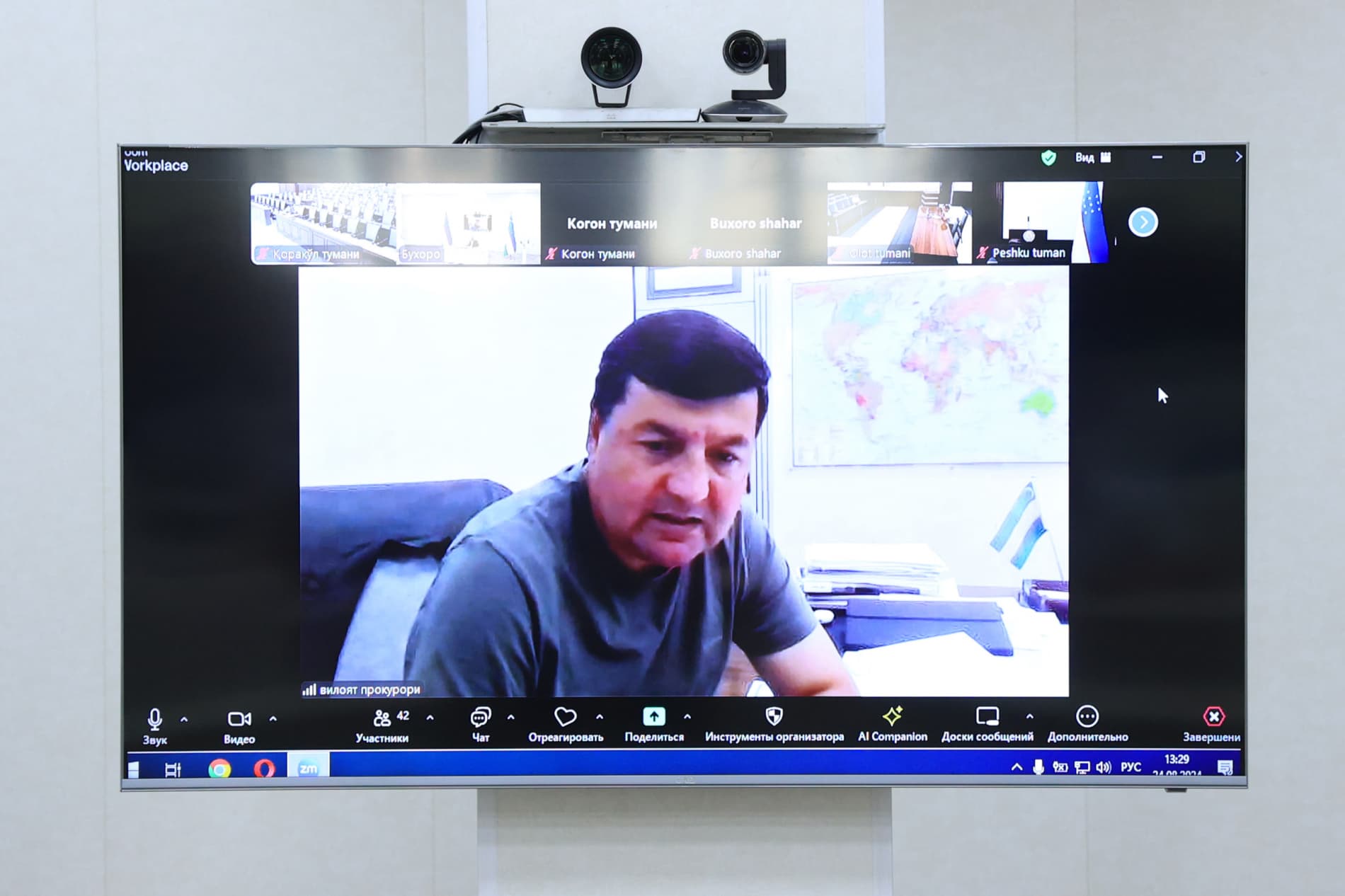 The reception of entrepreneurs was held