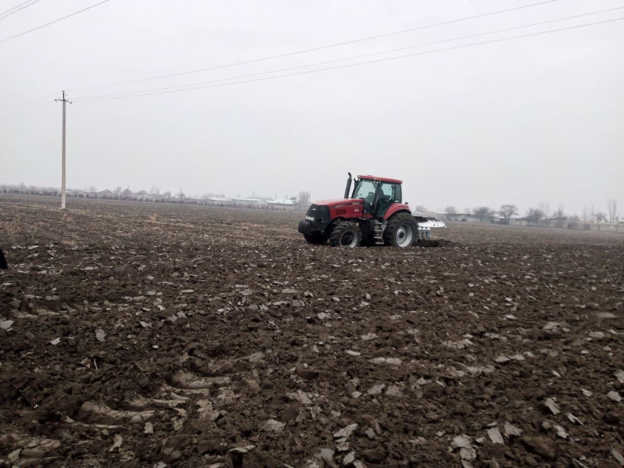 Вобкент: келгуси ҳосил учун экин ерларини шудгорлаш тадбири давом этмоқда