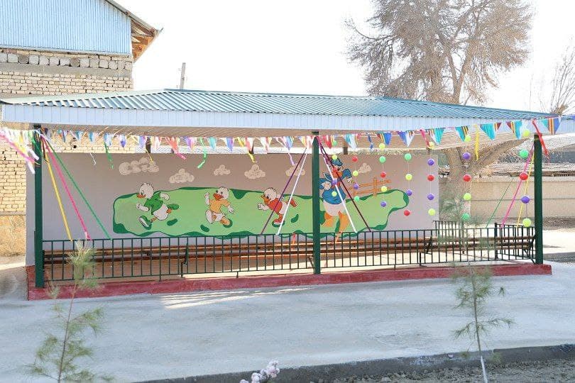 Kogon shahri: “Zirabod” MFYda zamonaviy bogʻcha ochildi