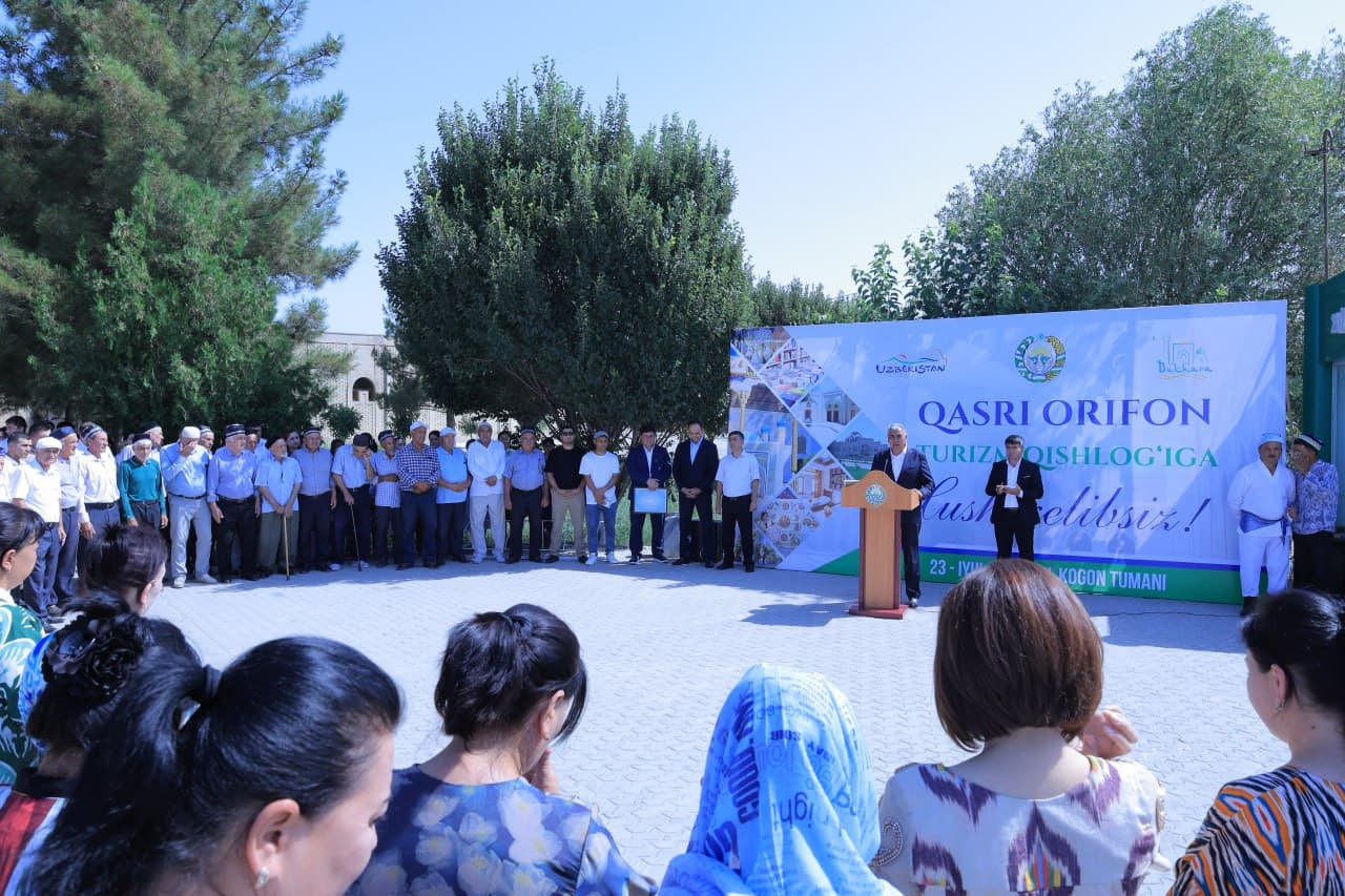 Kogon tumanining “Qasri Orifon” qishlogʻiga rasman “turizm qishlogʻi” maqomi berildi