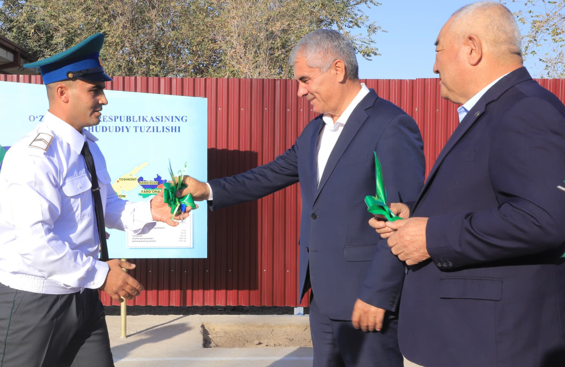 Chegara qoʻshinlari harbiy xizmatchilari uchun yangi maʼmuriy bino, ijtimoiy infratuzilma obyektlari hamda xizmat uylari foydalanishga topshirildi