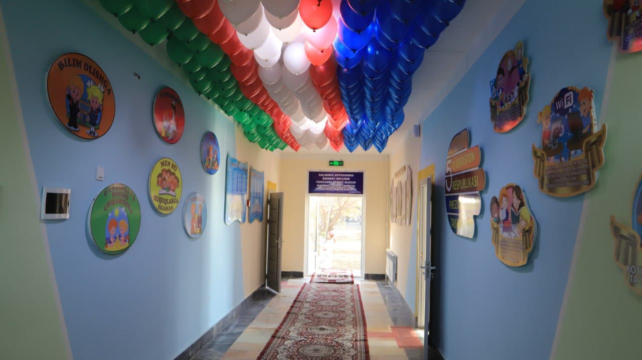 Shofirkon: 36-sonli maktabning yangi oʻquv binosi foydalanishga topshirildi