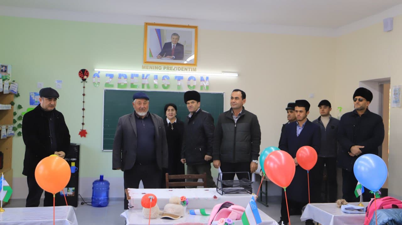 Shofirkon: 36-sonli maktabning yangi oʻquv binosi foydalanishga topshirildi