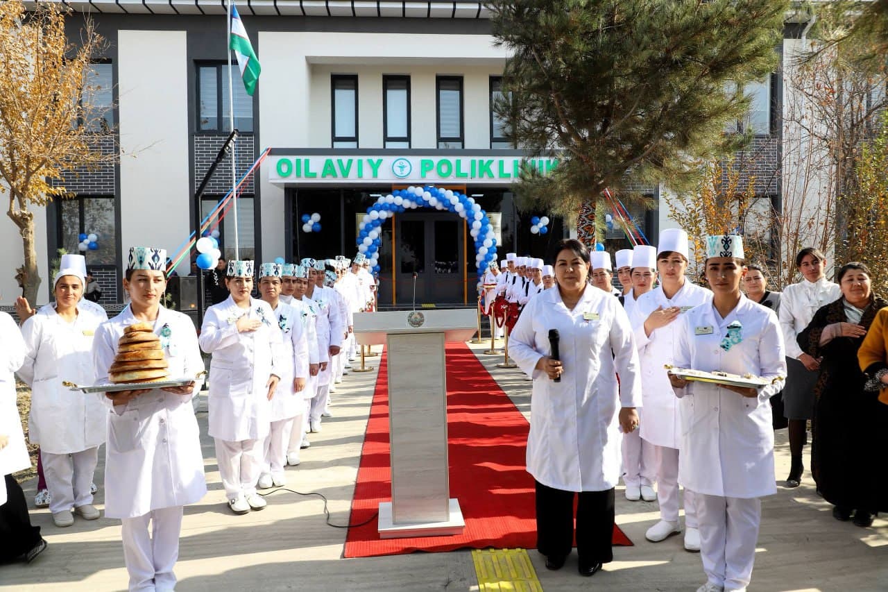 Buxoro tumani: “Gulshanobod” mahallasida 6-sonli oilaviy poliklinika yangi binosi foydalanishga topshirildi