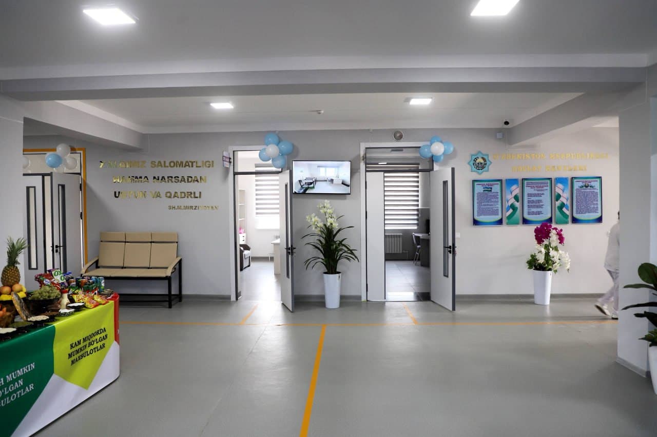 Buxoro tumani: “Gulshanobod” mahallasida 6-sonli oilaviy poliklinika yangi binosi foydalanishga topshirildi