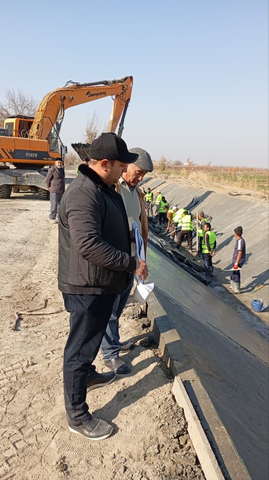 Romitan: “Xoʻjaubbon” kanali oʻzani toʻliq betonlashtirilmoqda