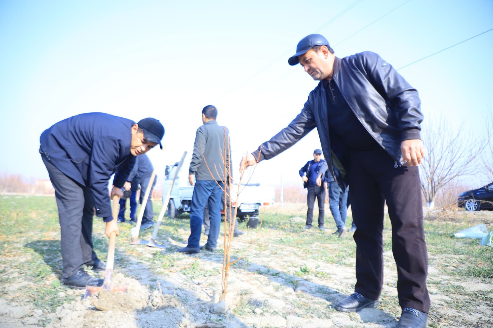 Vobkentda “Qishloq xoʻjaligi xodimlari bogʻi” barpo qilinmoqda