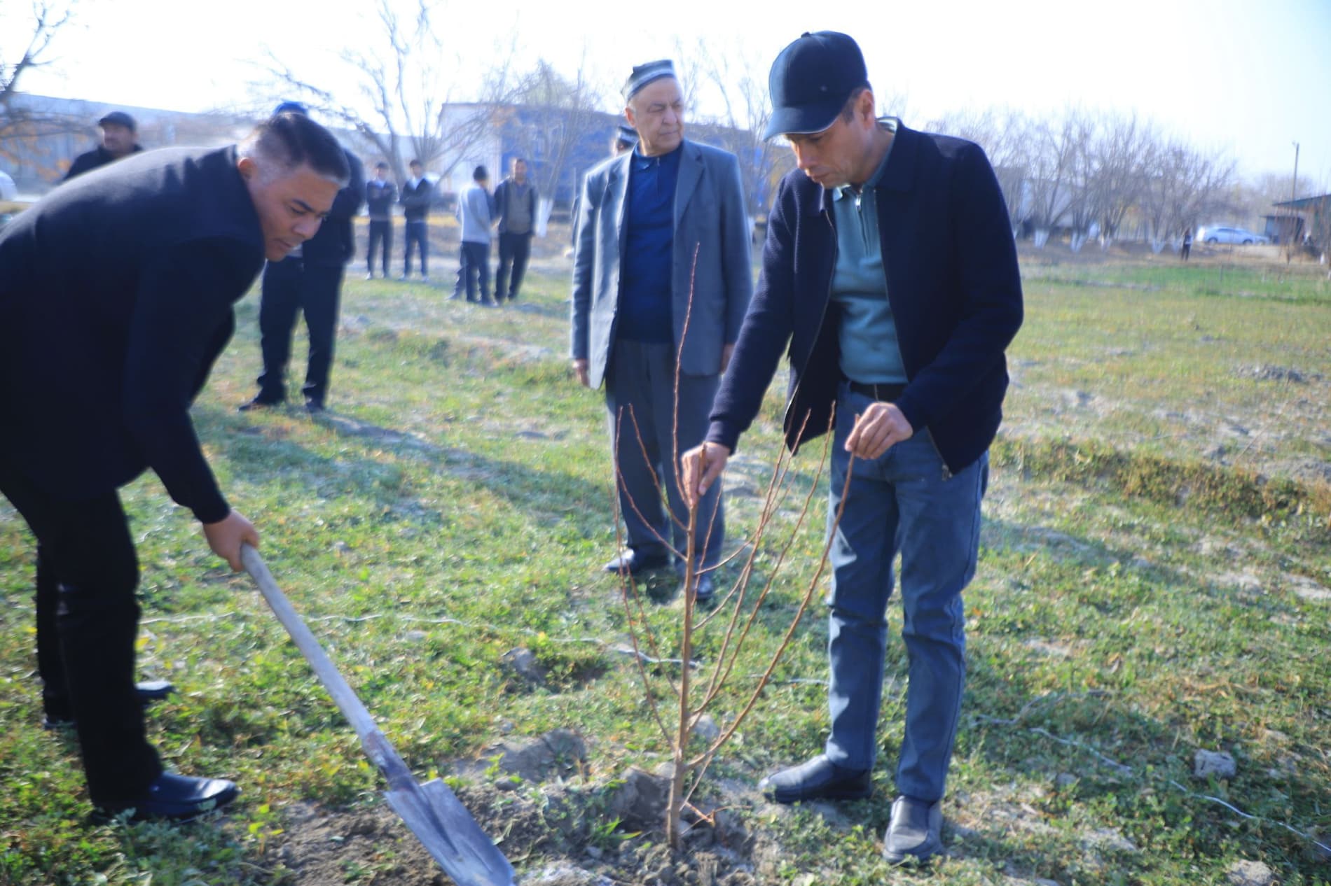 Vobkentda “Qishloq xoʻjaligi xodimlari bogʻi” barpo qilinmoqda