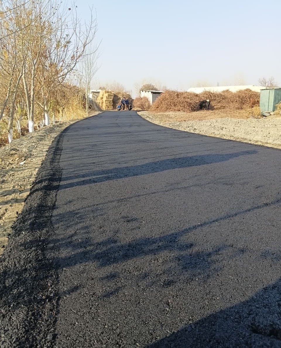 Қоракўл: “Ташаббусли бюджет” туфайли Қуйи Янгибозор маҳалласи йўли асфальтлаштирилмоқда