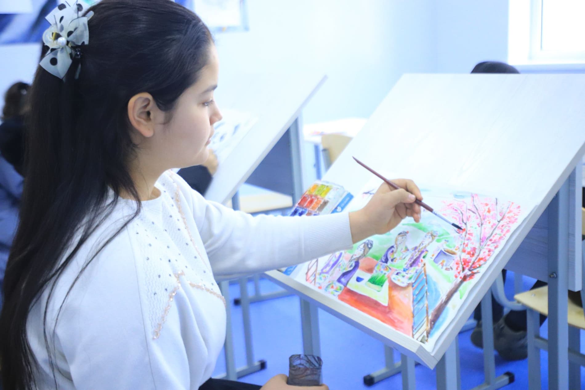 Vobkent: musiqa va sanʼat maktabining 50 yillik yubileyi yangi binoda tantana qilindi