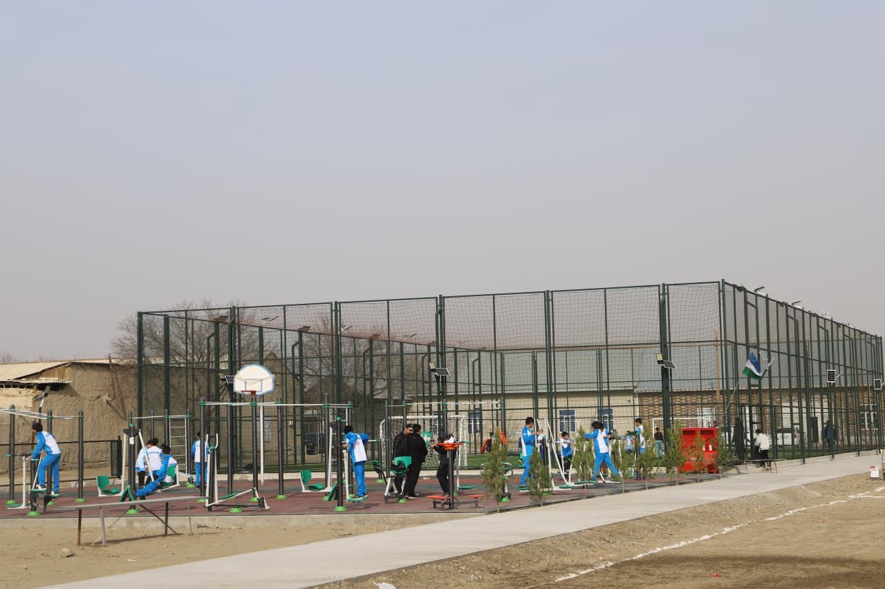 Jondor: “Chiqirobod”da yosh sportsevarlar uchun yangi sport maydoni qurib berildi