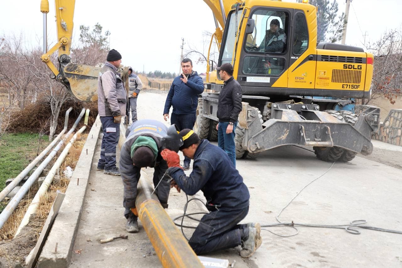 Buxoro tumani: mingdan ortiq xonadonning “zangori olov” taʼminoti yaxshilanmoqda
