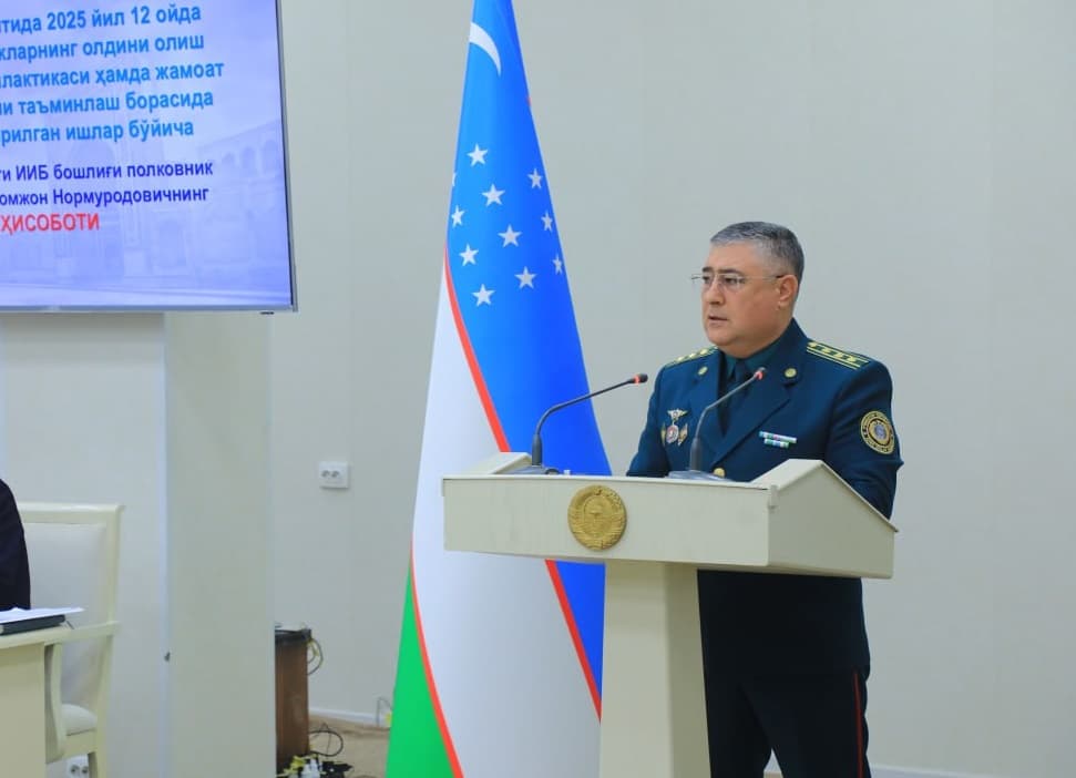 Sessiyada Buxoro viloyatida 2026-yilda ishga tushiriladigan drayver loyihalarining manzilli dasturi koʻrib chiqildi