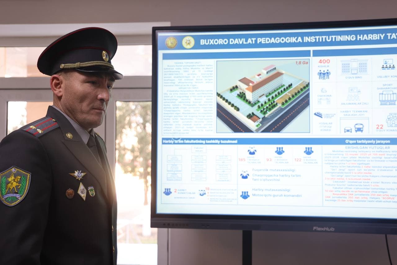 Botir Zaripov harbiy ta'lim fakulteti yoshlari bilan uchrashdi