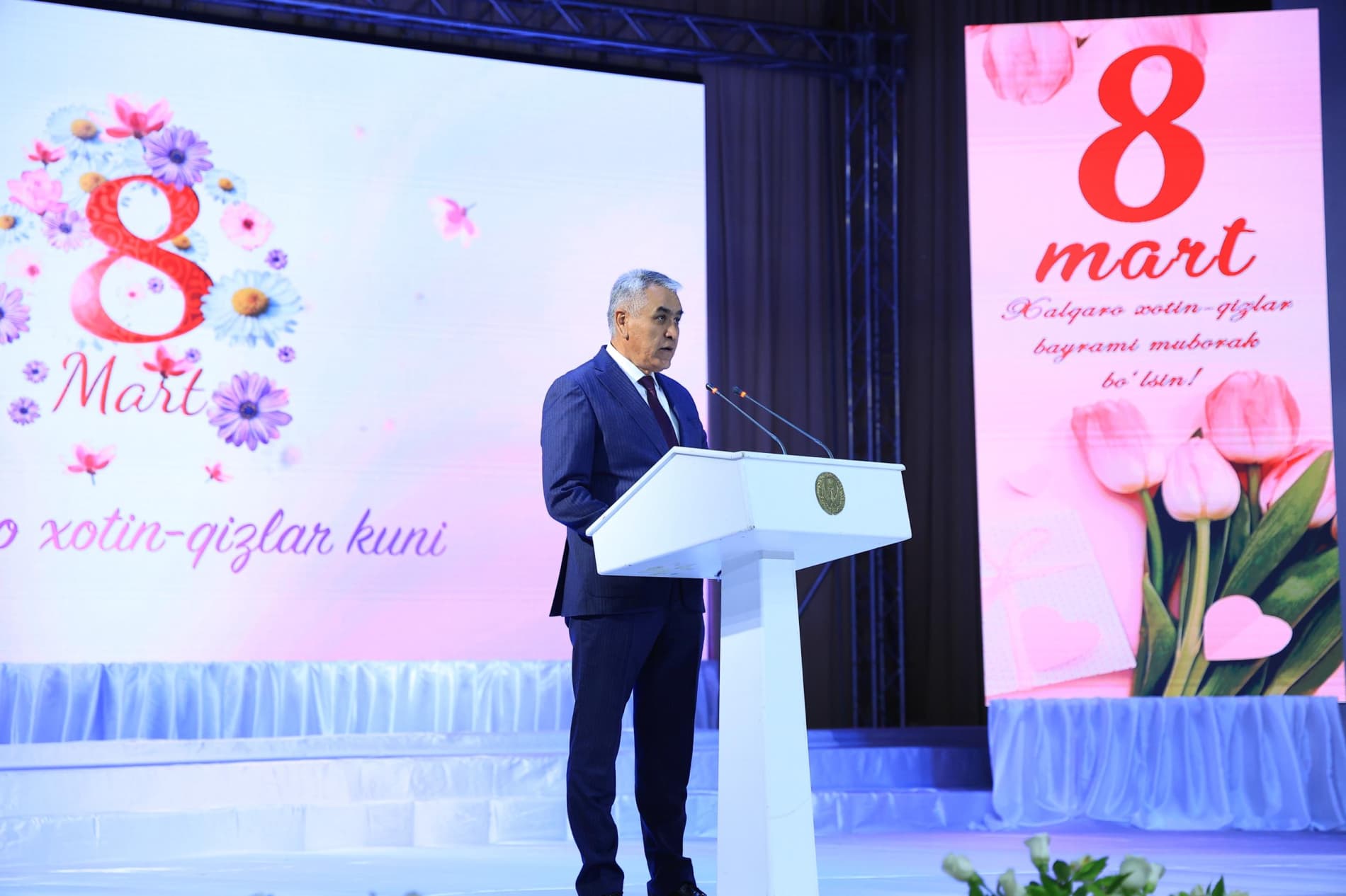 Халқаро хотин-қизлар куни байрами муносабати билан тантанали байрам тадбири ўтказилди